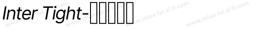 Inter Tight字体转换